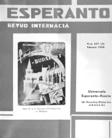 Esperanto : revuo internacia : oficiala organo de Universala Esperanto Asocio. Jaro 51, n. 627 (1958)