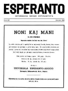 Esperanto : revuo internacia : oficiala organo de Universala Esperanto Asocio. Jaro 41, n. 507 (1948)