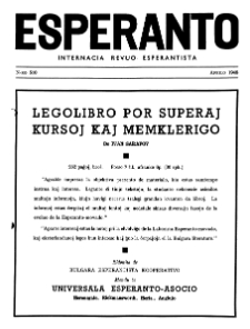 Esperanto : revuo internacia : oficiala organo de Universala Esperanto Asocio. Jaro 41, n. 510 (1948)