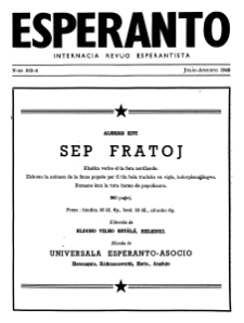 Esperanto : revuo internacia : oficiala organo de Universala Esperanto Asocio. Jaro 41, n. 513/514 (1948)
