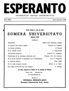 Esperanto : revuo internacia : oficiala organo de Universala Esperanto Asocio. Jaro 42, n. 525/526 (1949)