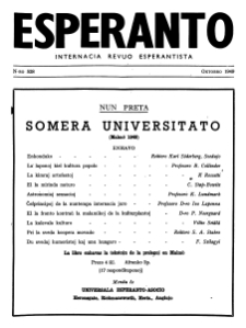 Esperanto : revuo internacia : oficiala organo de Universala Esperanto Asocio. Jaro 42, n. 528 (1949)