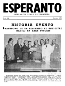 Esperanto : revuo internacia : oficiala organo de Universala Esperanto Asocio. Jaro 43, n. 539 (1950)