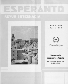 Esperanto : revuo internacia : oficiala organo de Universala Esperanto Asocio. Jaro 52, n. 643 (1959)
