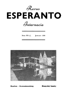 Esperanto : revuo internacia : oficiala organo de Universala Esperanto Asocio. Jaro 47, n. 578 (1954)