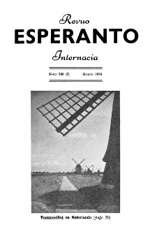 Esperanto : revuo internacia : oficiala organo de Universala Esperanto Asocio. Jaro 47, n. 580 (1954)