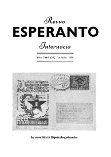 Esperanto : revuo internacia : oficiala organo de Universala Esperanto Asocio. Jaro 47, n. 584/585 (1954)