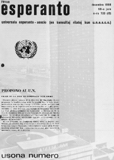 Esperanto : revuo internacia : oficiala organo de Universala Esperanto Asocio. Jaro 59, n. 733 (1966)