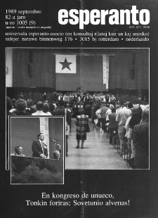 Esperanto : revuo internacia : oficiala organo de Universala Esperanto Asocio. Jaro 82, n. 1005 (1989)