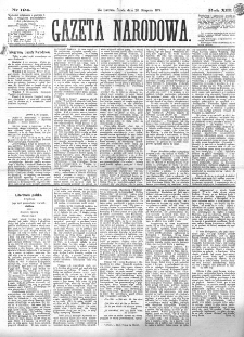 Gazeta Narodowa. R. 13 (1874), nr 195 (27 sierpnia)