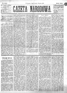 Gazeta Narodowa. R. 13 (1874), nr 213 (18 września)