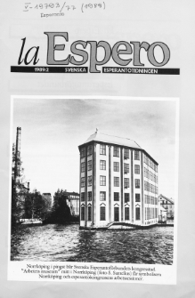 Lâ Espero : officiellt organ för Svenska Esperanto-Förbundet (S.E.F.) : organ för Esperanto-rörelsen i Sverige. Jarkolekto 77a, Nr 2 (1989)