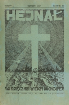 Hejnał nad Morzem Życia ze Szczytów Prawd Ducha i Praw Człowieka. R. 9, Z. 4 (1937)