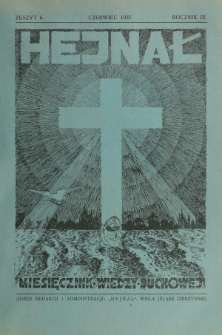 Hejnał nad Morzem Życia ze Szczytów Prawd Ducha i Praw Człowieka. R. 9, Z. 6 (1937)