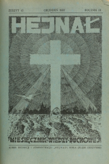 Hejnał nad Morzem Życia ze Szczytów Prawd Ducha i Praw Człowieka. R. 9, Z. 12 (1937)