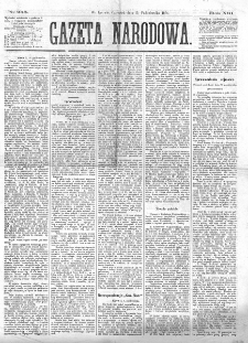 Gazeta Narodowa. R. 13 (1874), nr 235 (15 października)