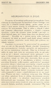 Krytyka : miesięcznik społeczny, naukowy i literacki. R. 10, z. 12 (1908)