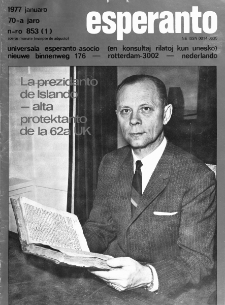 Esperanto : revuo internacia : oficiala organo de Universala Esperanto Asocio. Jaro 70, n. 853 (1977)