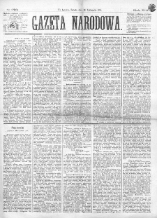 Gazeta Narodowa. R. 13 (1874), nr 273 (28 listopada)