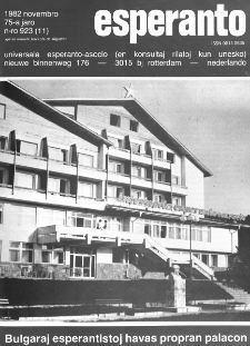 Esperanto : revuo internacia : oficiala organo de Universala Esperanto Asocio. Jaro 75, n. 923 (1982)