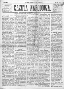 Gazeta Narodowa. R. 13 (1874), nr 282 (10 grudnia)