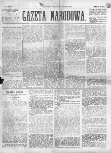 Gazeta Narodowa. R. 13 (1874), nr 287 (16 grudnia)