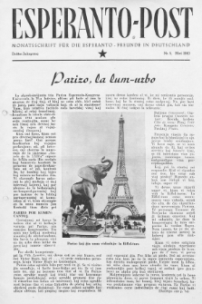 Esperanto Post. Jg. 3, nr. 5 (1950)