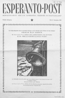 Esperanto Post. Jg. 5, nr. 12 (1952)