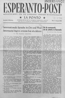Esperanto Post. Jg. 6, nr. 8 (1953)