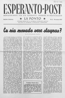 Esperanto Post. Jg. 6, nr. 11 (1953)