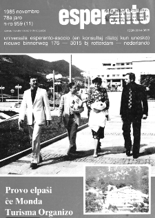 Esperanto : revuo internacia : oficiala organo de Universala Esperanto Asocio. Jaro 78, n. 959 (1985)