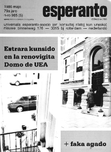 Esperanto : revuo internacia : oficiala organo de Universala Esperanto Asocio. Jaro 79, n. 965 (1986)