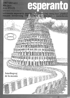 Esperanto : revuo internacia : oficiala organo de Universala Esperanto Asocio. Jaro 80, n. 974 (1987)