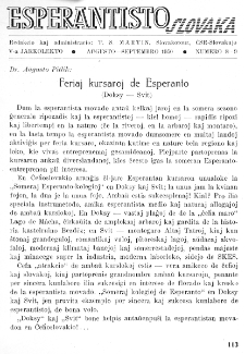 Esperantisto Slovaka. Jarkolekto 5, No 8/9 (1950)