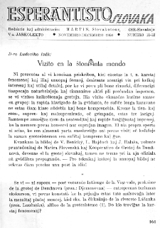 Esperantisto Slovaka. Jarkolekto 5, No 11/12 (1950)