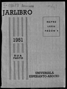 Oficiala Jarlibro / Universala Esperanto Asocio. 1951 (Dua Parto)