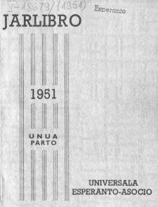 Oficiala Jarlibro / Universala Esperanto Asocio. 1957 (Unua Parto)