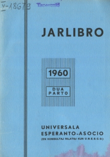 Oficiala Jarlibro / Universala Esperanto Asocio. 1960 (Dua Parto)