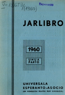 Oficiala Jarlibro / Universala Esperanto Asocio. 1960 (Unua Parto)