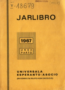 Oficiala Jarlibro / Universala Esperanto Asocio. 1967 (Unua Parto)