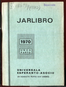Oficiala Jarlibro / Universala Esperanto Asocio. 1970 (Una Parto)