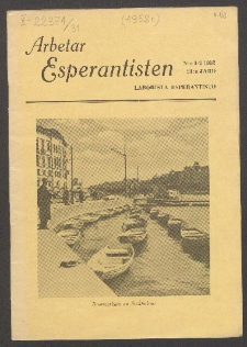 Arbetar Esperantisten = Laborista Esperantisto. Jaro 31, no. 1/2 (1952)