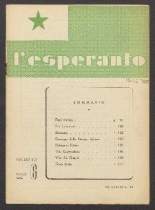 L'Esperanto. Anno 27, no 6 (1950)