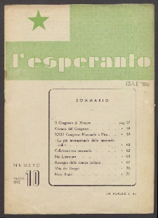 L'Esperanto. Anno 28, no 10 (1951)