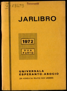 Oficiala Jarlibro / Universala Esperanto Asocio. 1972 (Dua Parto)