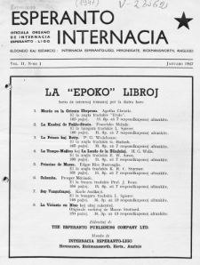 Esperanto Internacia : monata organo de la Internacia Esperanto-Ligo. Vol. 11, No 1 (januaro 1947)