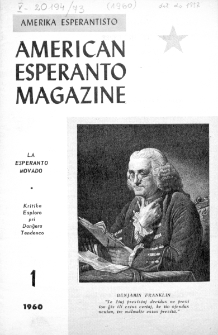 Amerika Esperantisto. Vol. 73, No 1 (1960)