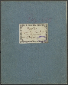 Tagebuch während der Badereise nach Kreuznach vom 9t. July 1847 -