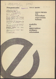 L'Esperanto. Anno 54, no speciale (1976)