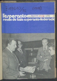 L'Esperanto. Anno 56, no 1/2 (1978)